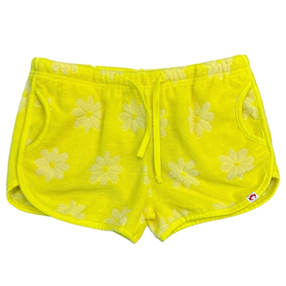 NWT Appaman Sierra Shorts Summer Daisy Terry Cloth Pockets Girls 12 Yellow